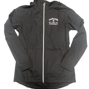 Charles River Women’s Cape Cod‎ Windbreaker Rain Jacket Size S Black Waterproof